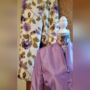 Jessica Howard Silk 2 Pc Set: Jacket and Slacks